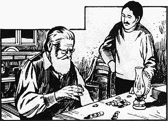 He observed that the shepherd was spending his evening hours by lamplight sorting nuts -- acorns, hazelnuts, chestnuts and so on. He would very carefully sort out these nuts and compare them and cull out the bad ones. When he would finish, he'd put them in a sort of knapsack.